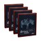 Ambiance Gallery Wood 1.5" Deep Picture Frames - 18x24" 4-Pack, Walnut Wood Frames, Shatter-Resistant Acrylic Glazing & MDF Backing, Horizontal or Vertical Wall Display